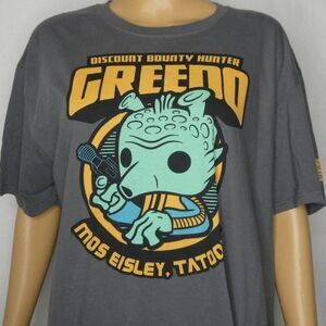 Funko Pop Star Wars Greedo T Shirt Bounty Hunter L